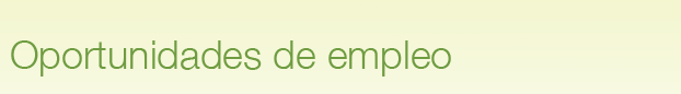 Oportunidades de empleo