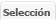Selecci&oacute;n