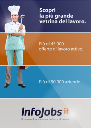InfoJobs.it, "scopri la pi&ugrave; grande vetrina del lavoro"