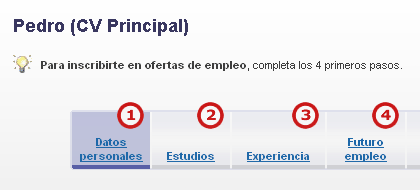 Pasos obligatorios sin completar