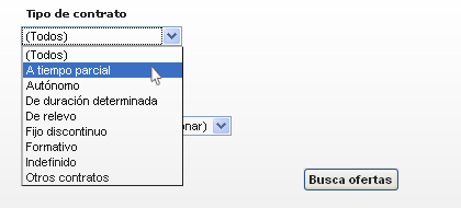 Formulario de Búsqueda avanzada
