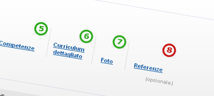 Passi opzionali non completati