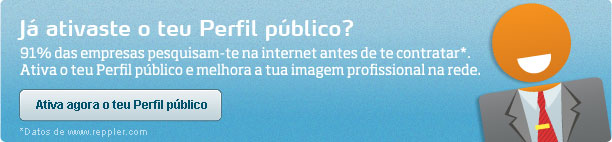 Novo! Ativa o teu Perfil p�blico profissional
