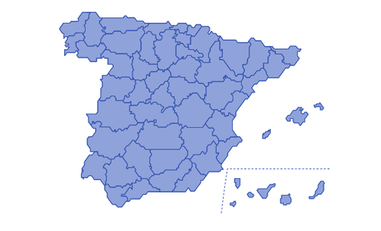 Selecciona la provincia donde quieras trabajar